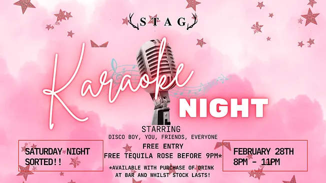 Karaoke Free Entry - Saturday 28th February